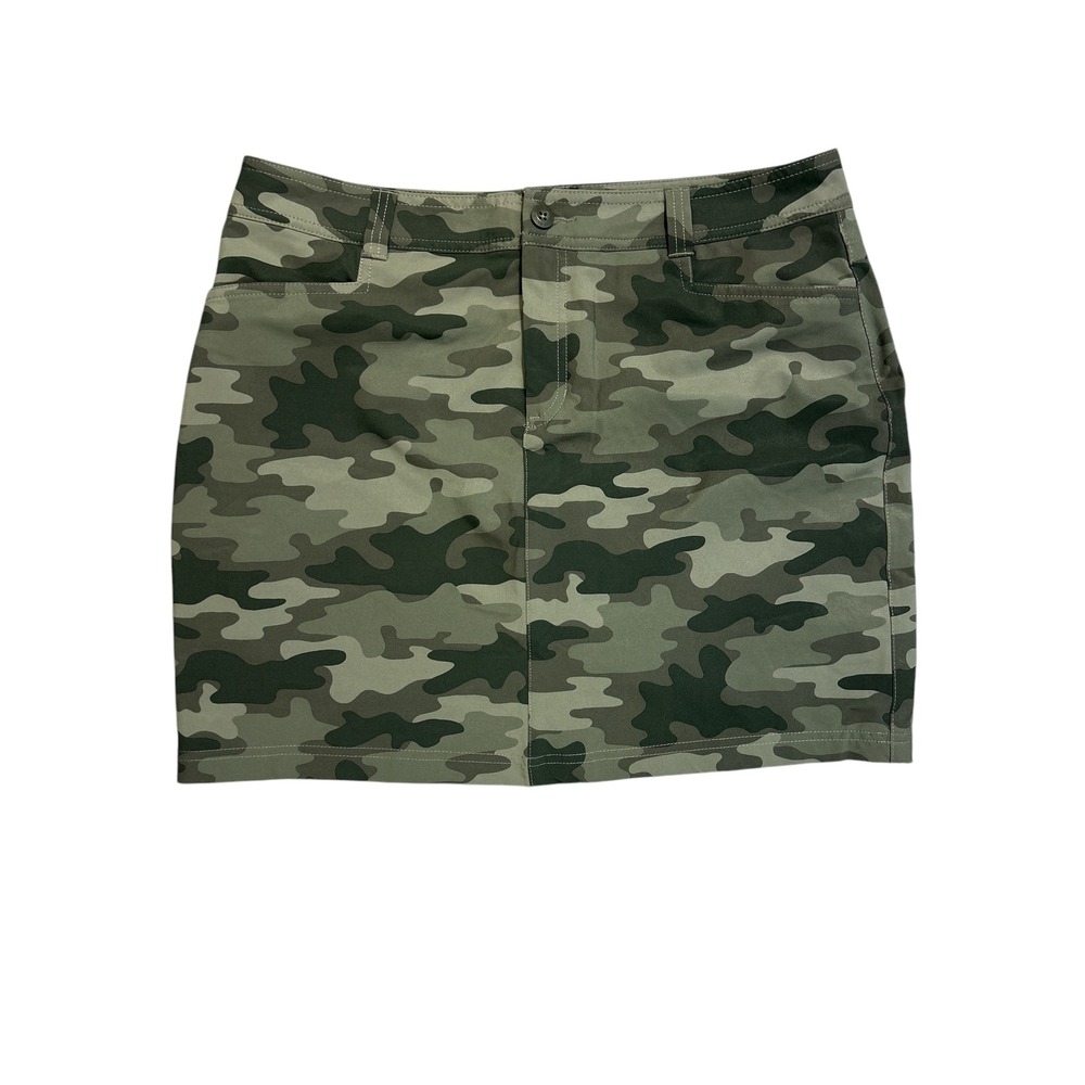 Eddie Bauer Adventurer Skort Camo Print Outdoor Casual Skirt Size 12